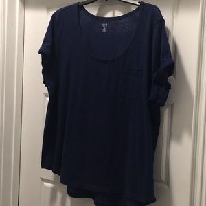 Navy blue classic T-shirt by ANA